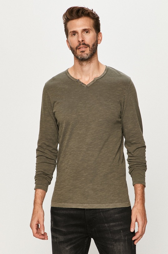 Jack & Jones - Longsleeve uni verde 12172361