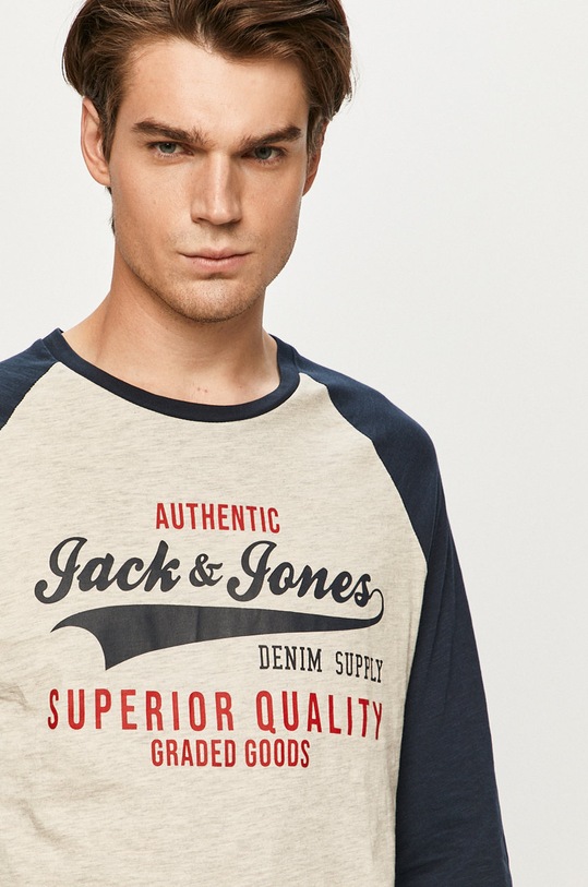 Jack & Jones - Tričko s dlhým rukávom tmavomodrá 12172365