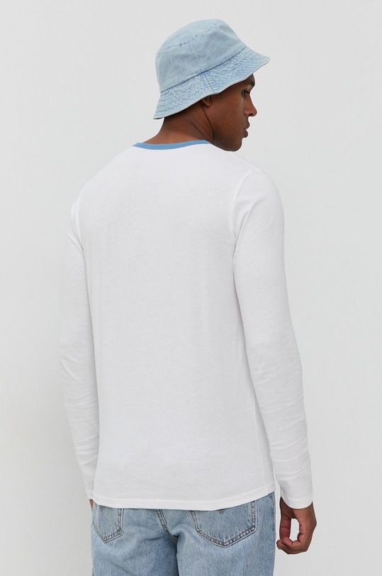 Odzież Jack & Jones Longsleeve bawełniany 12196316 biały