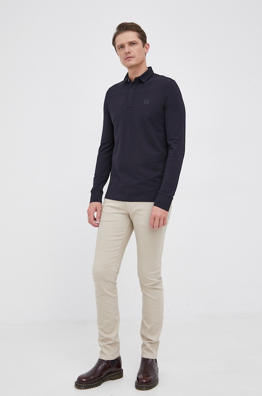 Armani Exchange Longsleeve 8NZF79.ZJ81Z.NOS granatowy AA00