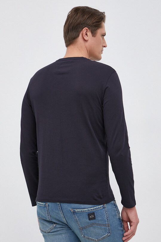 Îmbrăcăminte Armani Exchange Longsleeve din bumbac 8NZTPL.ZJH4Z.NOS bleumarin
