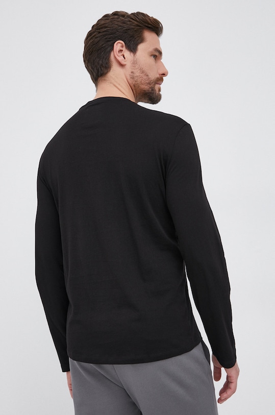 Odzież Armani Exchange longsleeve bawełniany 8NZTPL.ZJH4Z.NOS czarny