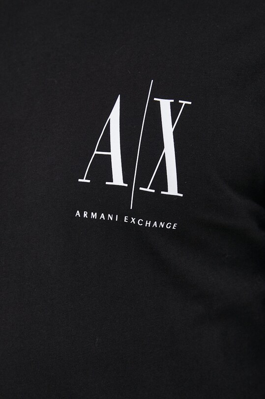 Armani Exchange longsleeve bawełniany 8NZTPL.ZJH4Z.NOS czarny