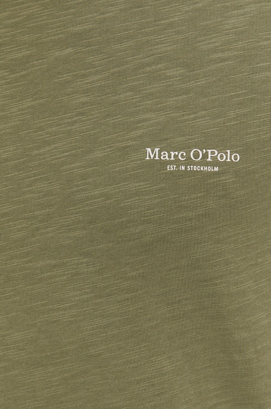 Bavlněné tričko s dlouhým rukávem Marc O'Polo M27222252080 zelená