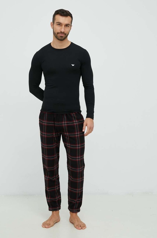 Emporio Armani Underwear longsleeve lounge 111023.CC729 czarny AA00