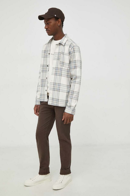 Les Deux bluza bawełniana LDM200046 beżowy AA00