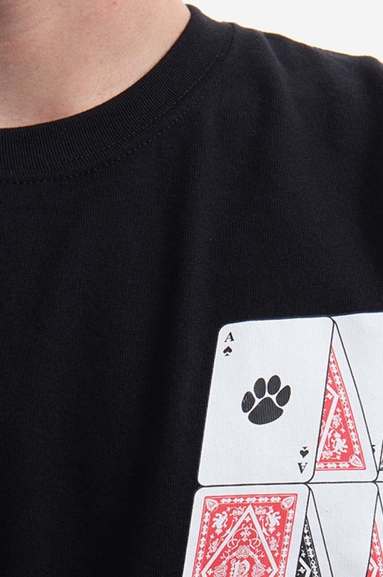 thisisneverthat cotton longsleeve top Stacked Cards L/S Tee black TN213TTSLT04