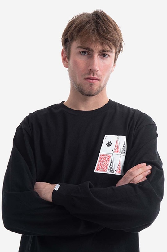 thisisneverthat cotton longsleeve top Stacked Cards L/S Tee TN213TTSLT04