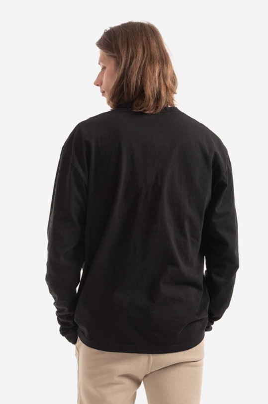 Clothing John Elliott cotton longsleeve top University Tee A189M1410A black