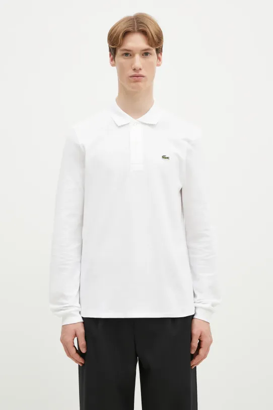 Lacoste cotton longsleeve top L1312 001 regular white L1312.001