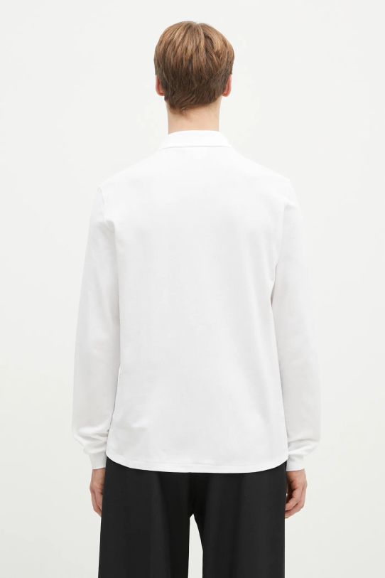 Clothing Lacoste cotton longsleeve top L1312 001 L1312.001 white