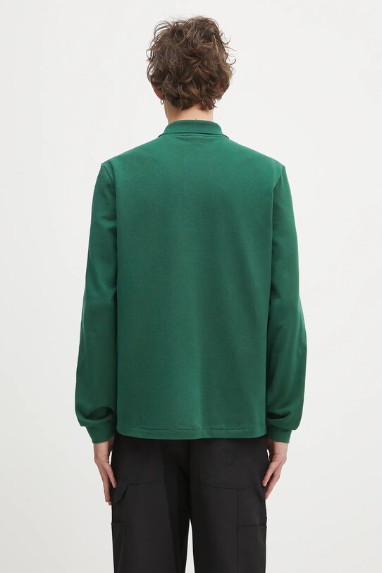 Одежда Хлопковый лонгслив Lacoste L1312 132 L1312.032 зелёный