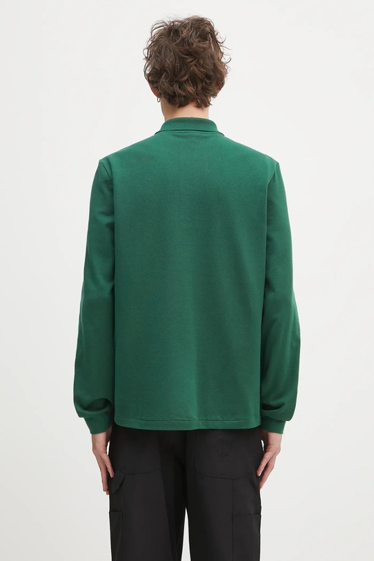 Ρούχα Βαμβακερή μπλούζα με μακριά μανίκια Lacoste L1312 132 L1312.032 πράσινο