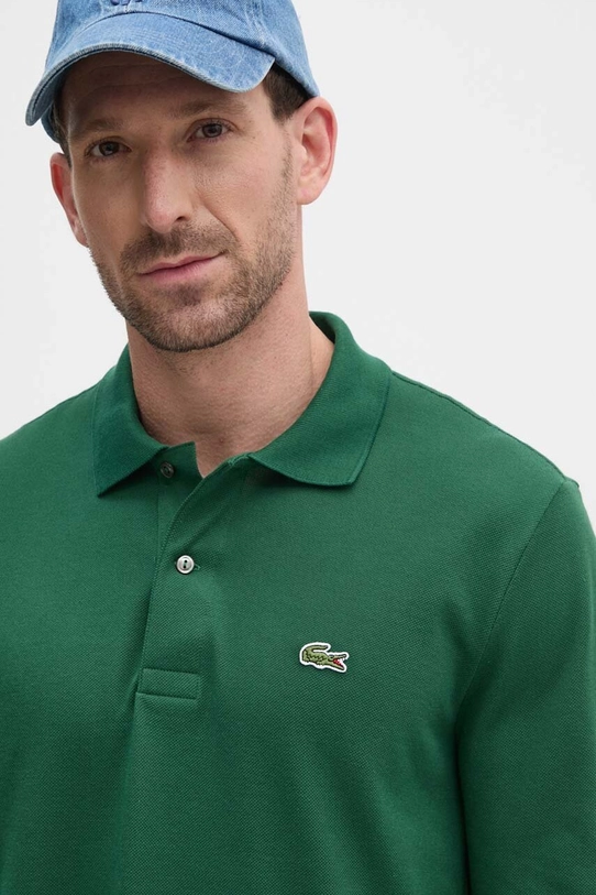 Хлопковый лонгслив Lacoste L1312 132 зелёный L1312.032