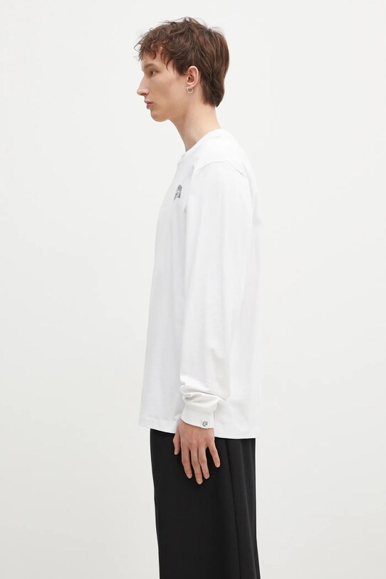 Бавовняний лонгслів Billionaire Boys Club Small Arch Logo L/S Tee BC007 білий AA00