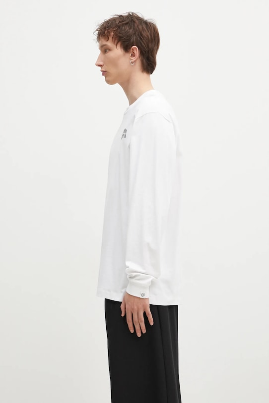 Billionaire Boys Club longsleeve bawełniany Small Arch Logo L/S Tee BC007 biały AA00