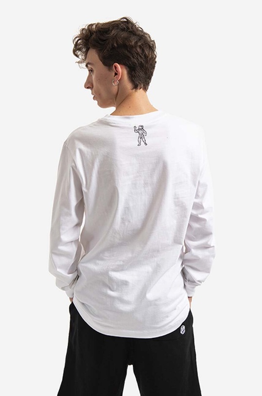 Odzież Billionaire Boys Club longsleeve bawełniany Small Arch Logo L/S Tee BC007 biały