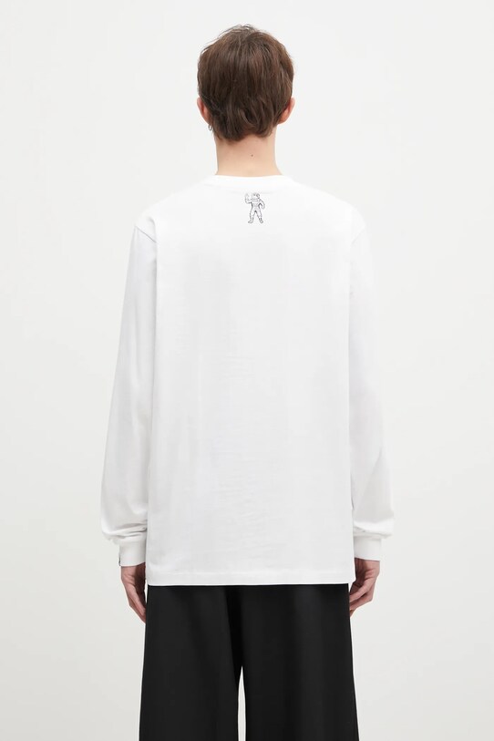 Одяг Бавовняний лонгслів Billionaire Boys Club Small Arch Logo L/S Tee BC007 білий