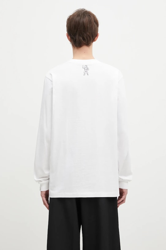 Odzież Billionaire Boys Club longsleeve bawełniany Small Arch Logo L/S Tee BC007 biały