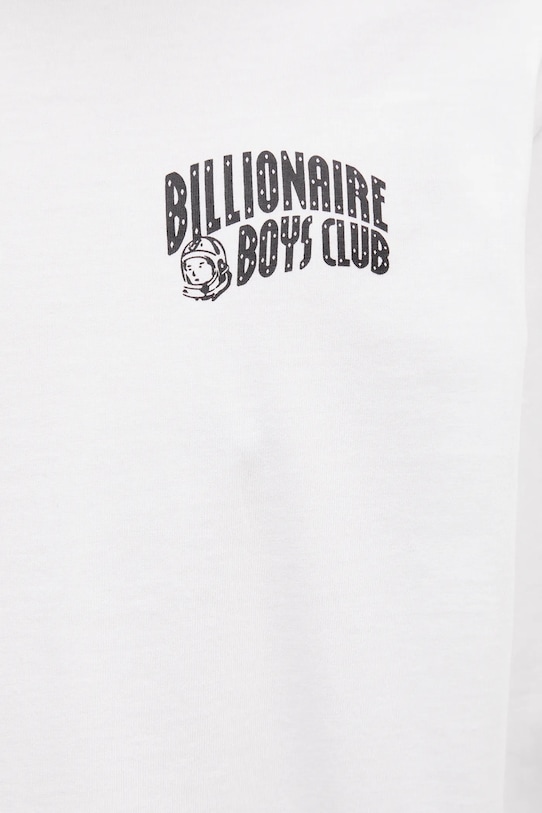 Billionaire Boys Club longsleeve bawełniany Small Arch Logo L/S Tee biały BC007