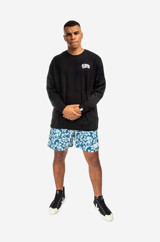 Billionaire Boys Club longsleeve bawełniany Small Arch Logo L/S Tee BC007 czarny AA00