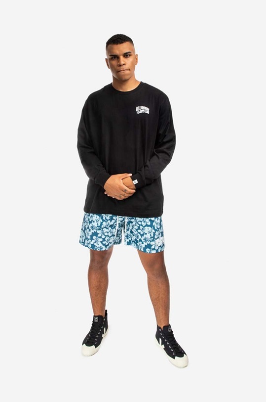 Pamučna majica dugih rukava Billionaire Boys Club Small Arch Logo L/S Tee BC007 crna AA00