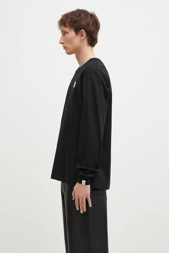 Billionaire Boys Club longsleeve bawełniany Small Arch Logo L/S Tee BC007 czarny AA00