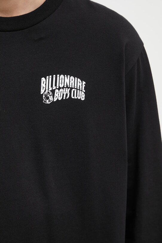 Billionaire Boys Club longsleeve bawełniany Small Arch Logo L/S Tee czarny BC007
