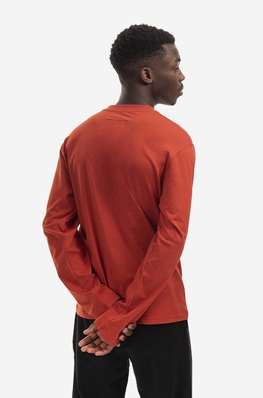 Odzież A-COLD-WALL* longsleeve bawełniany Diffusion Graphic ACWMTS087. brązowy