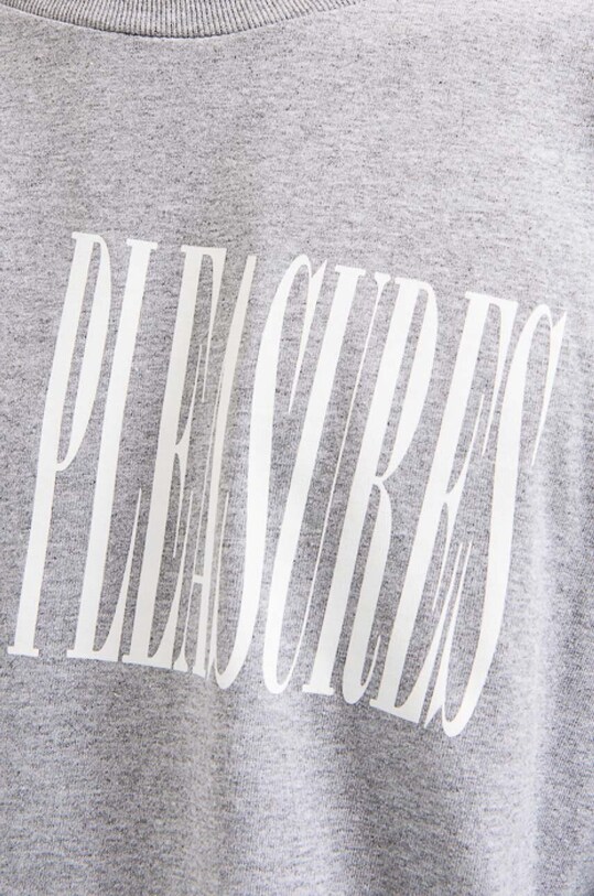 PLEASURES longsleeve shirt Stretch Long gray P21W043