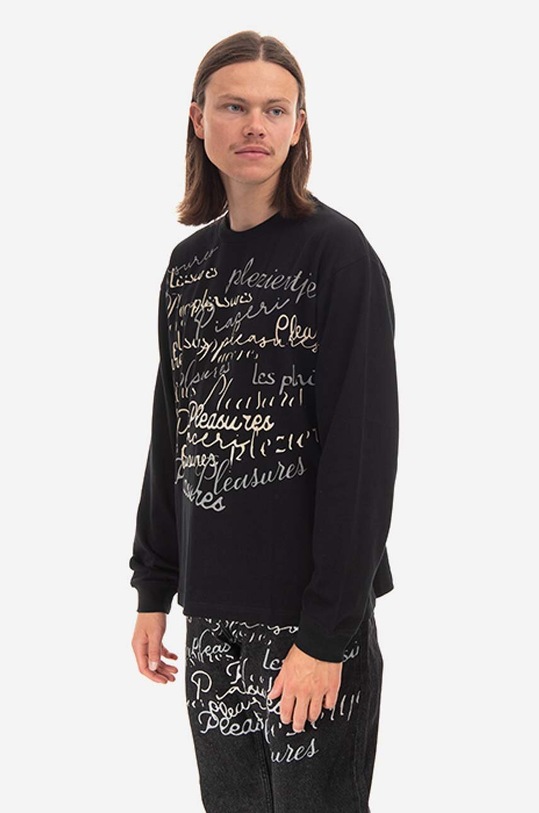 Longsleeve PLEASURES Shatter Long μαύρο P22F022