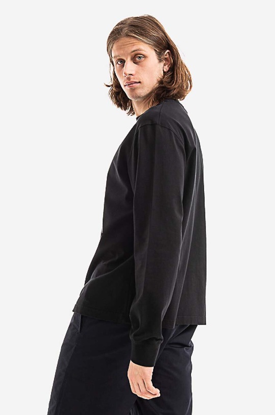 Clothing Han Kjøbenhavn cotton longsleeve top Casual Tee Long Sleeve M.132072 black