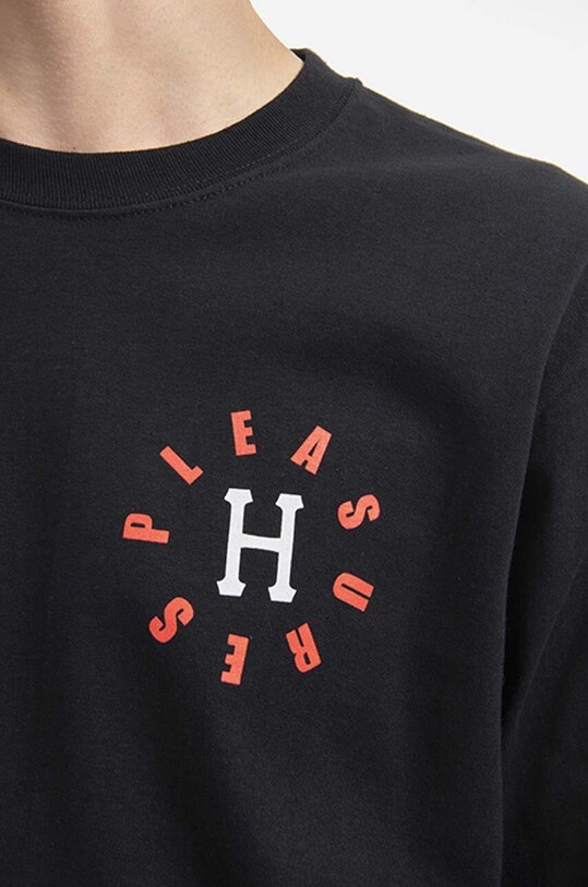 HUF longsleeve bawełniany 12 Galaxies Longsleeve czarny TS01799