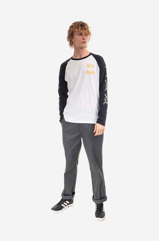 Diadora cotton longsleeve top x Paura Baseball 502.176772 white AA00