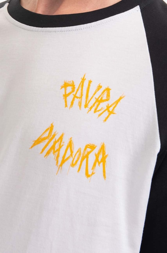 Diadora cotton longsleeve top x Paura Baseball white 502.176772