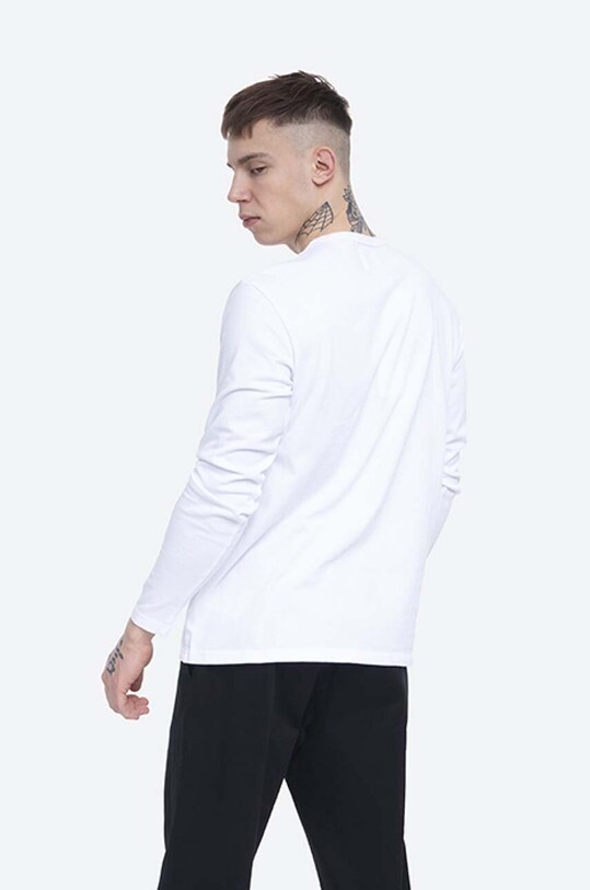 Clothing Wood Wood cotton longsleeve top Mel 10005402.2323.WHITE white