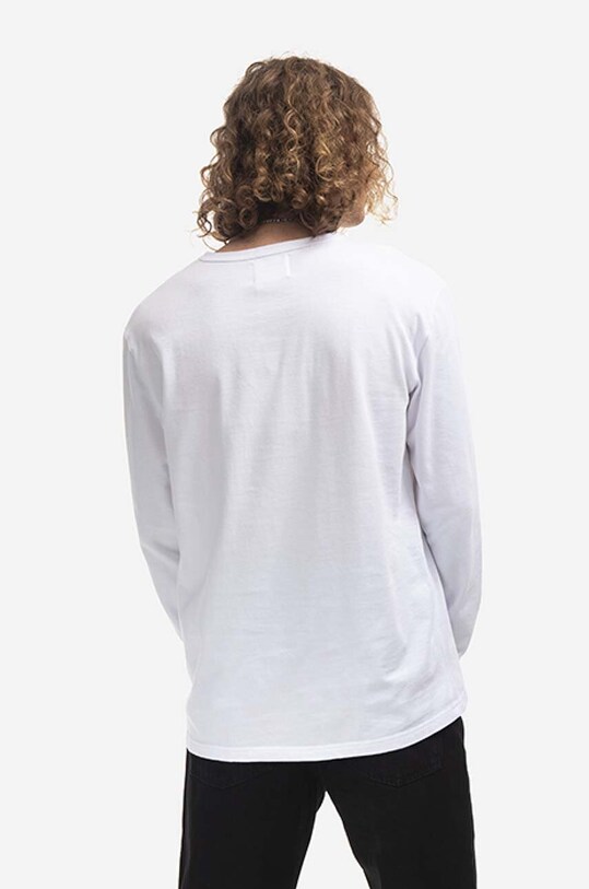 Clothing Wood Wood cotton longsleeve top Mel 10235402.2323.WHITE white
