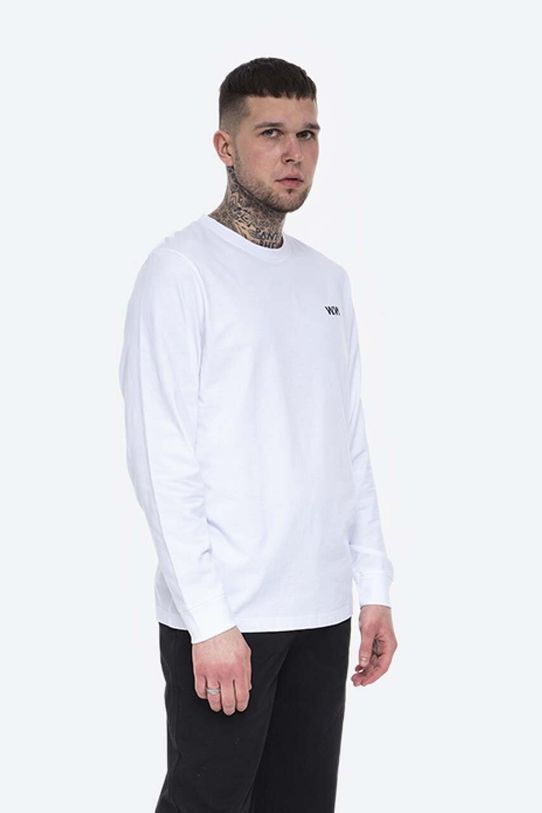 Bavlnené tričko s dlhým rukávom Wood Wood Mark Paisley Long Sleeve