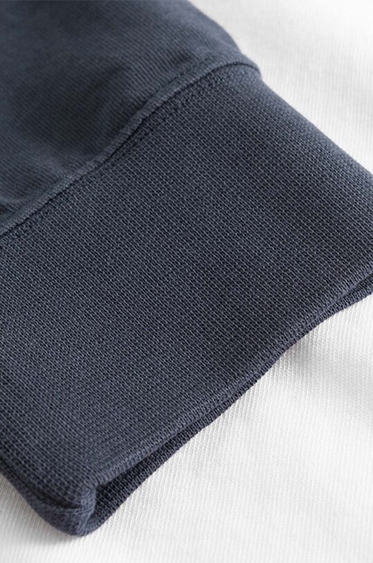Wood Wood longsleeve din bumbac Mark IVY longsleeve 12135401.2489 alb