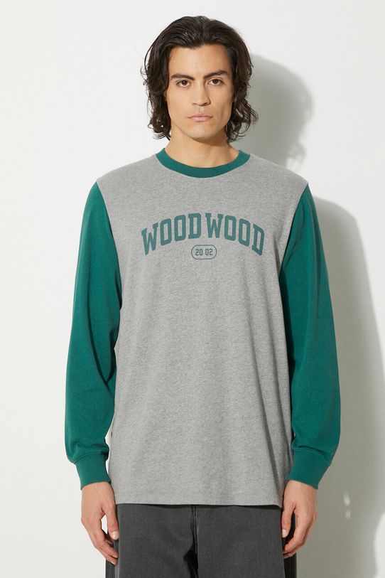 Pamučna majica dugih rukava Wood Wood Mark IVY Longsleeve