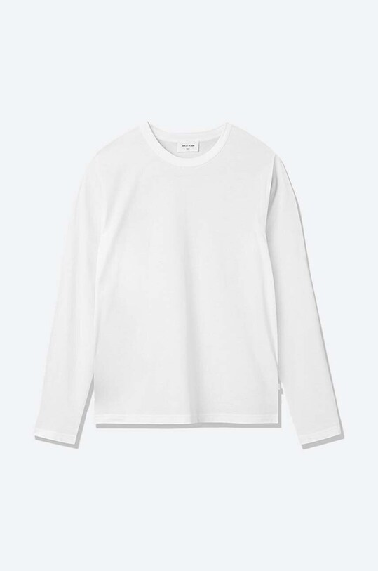 Wood Wood longsleeve din bumbac Emil longsleeve 2-pack 20005406.2490 alb AA00