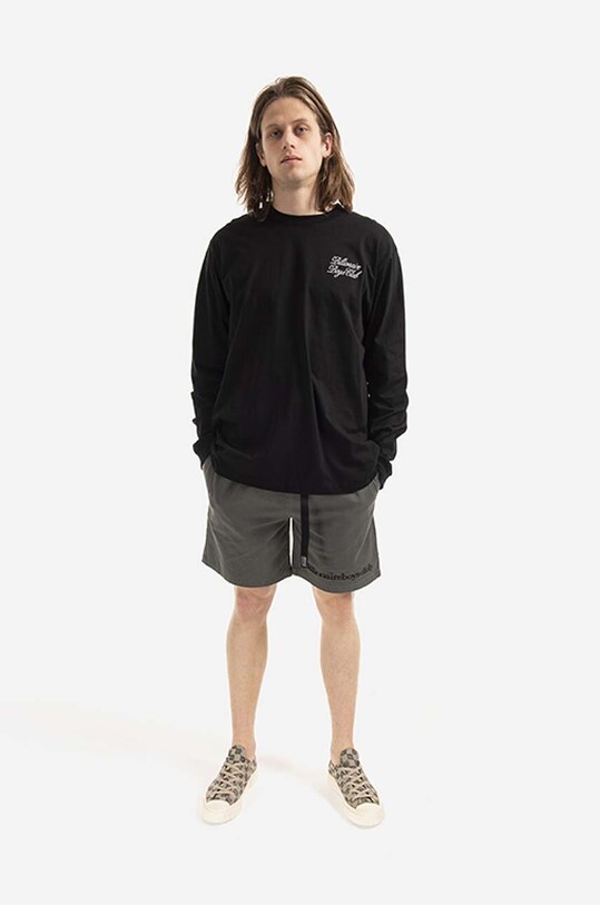 Billionaire Boys Club cotton longsleeve top Astronaut L\S B22229 black AA00