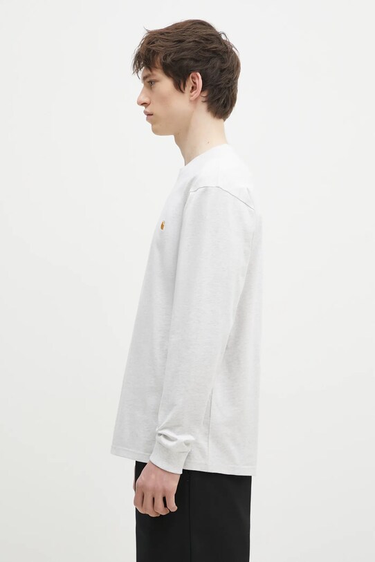Carhartt WIP longsleeve bawełniany I026392.00JXX szary AA00