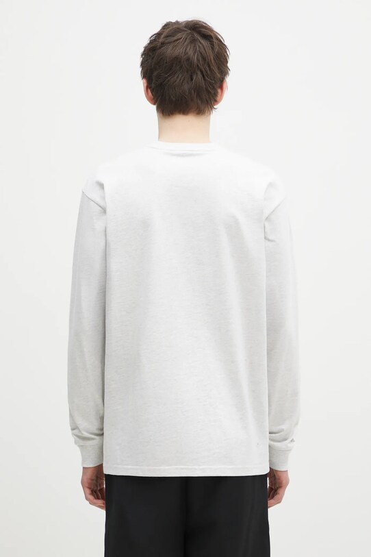 Odzież Carhartt WIP longsleeve bawełniany I026392.00JXX szary