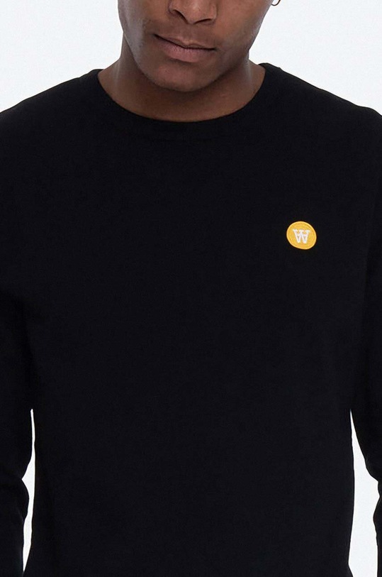 Wood Wood cotton longsleeve top Long Sleeve Wood Wood 10005402.2323 black