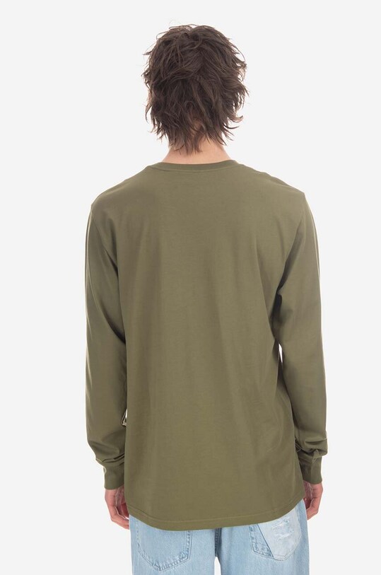 Carhartt WIP longsleeve din bumbac AMMONITE I030437 verde AA00