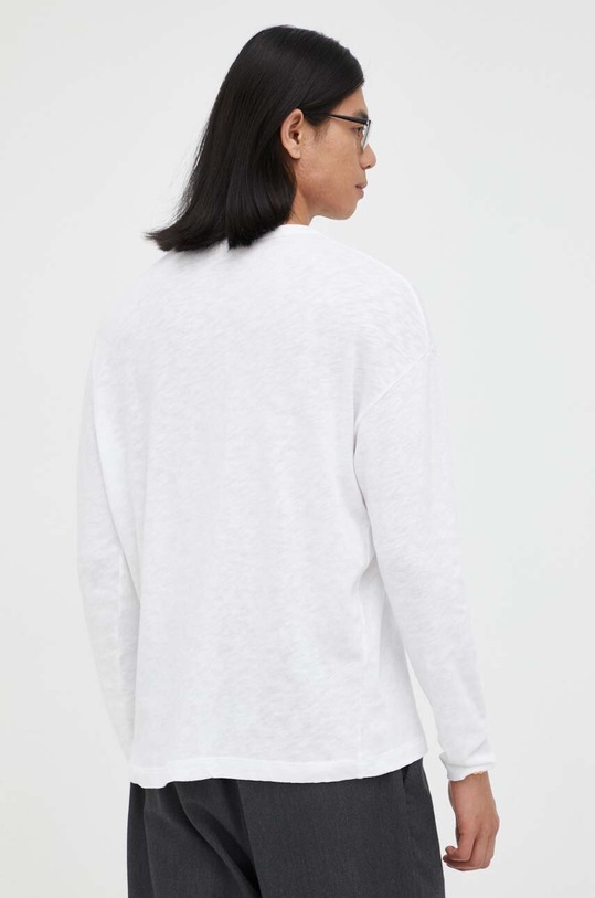 Îmbrăcăminte American Vintage longsleeve din bumbac MSON02 alb