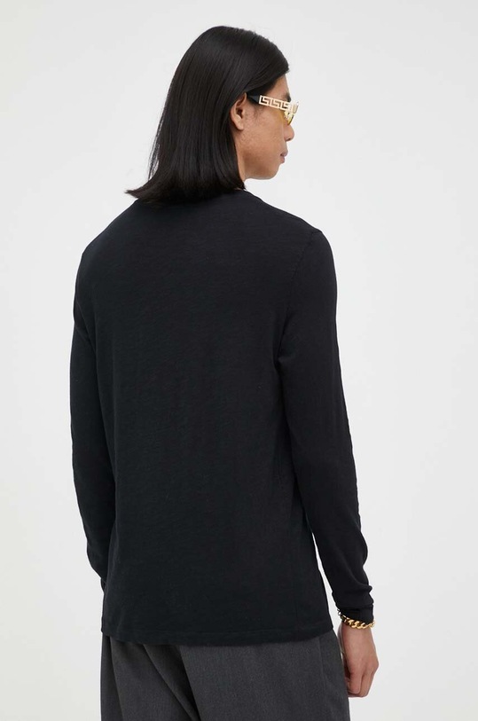 Abbigliamento American Vintage top a maniche lunghe in cotone MBYSA18 nero