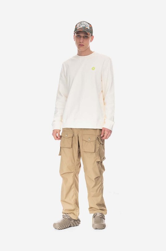 Bavlnená mikina Wood Tye Sweatshirt 10255604-2424 OFF WHITE 10255604.2424