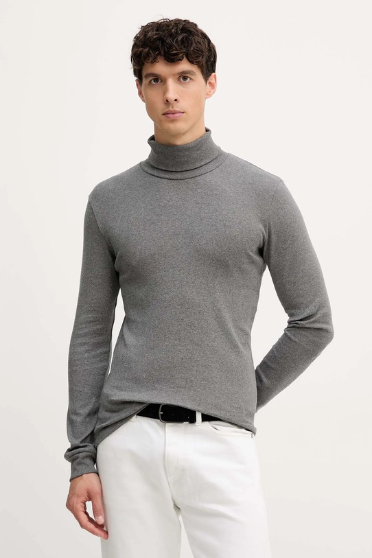Хлопковый лонгслив Marc O'Polo серый M29220252100